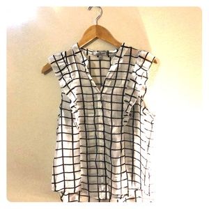 Black and White blouse